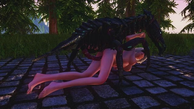 2B and alien monster - strange erotica (Palefire34)