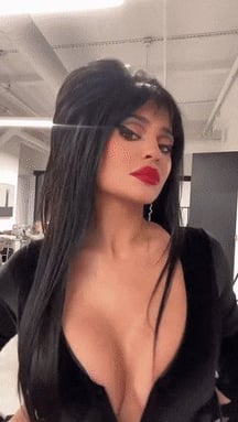 As Elvira for Halloween