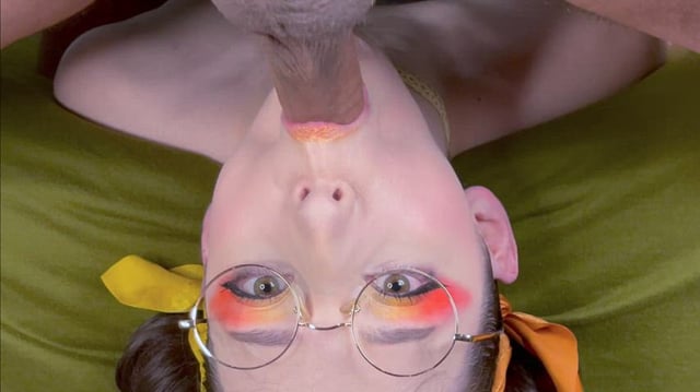 Getting my glasses pounded off my face while he throatpies me