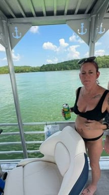 A quick boat boob flash. Wanna go boating with me?