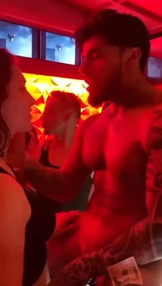 Sucking off a stripper