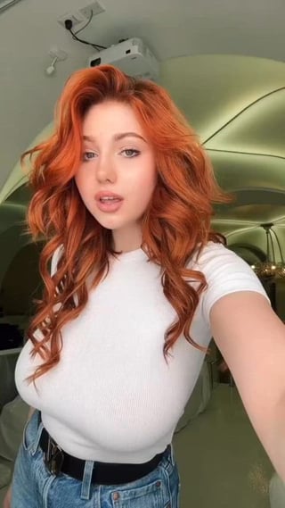 Busty red hair