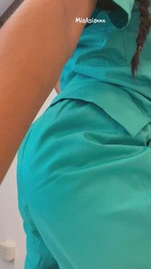You dont have to fantasize about whats under my scrubs