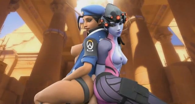 Ana and widowmaker with the ass