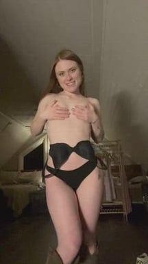 Strip tease with your favourite red hair