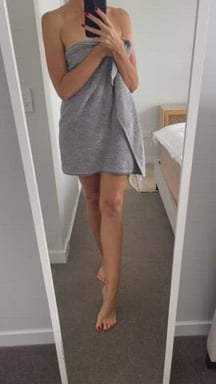 Towels off now its to get down to business. 46yo mom