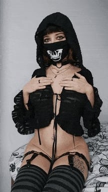 Little black riding hood will make wolves really hard