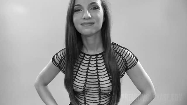 Kristy ebony Drinks Around 100ml of Cold sperm in a Facial Gokkun Bukkake w/ 60 males