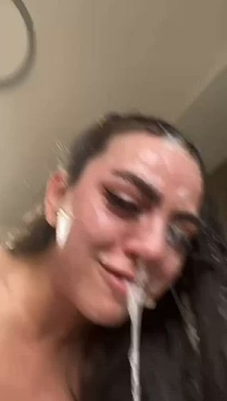 "Can't breathe, so much sperm in my mouth "