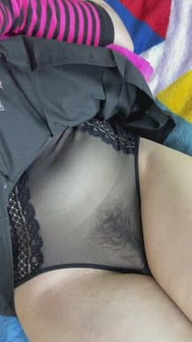 Your emo bitch girlfriend lady in very transparent panties