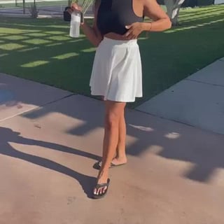 Pretty charming sure there are rules at the tennis club about indecent exposureoops.