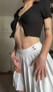 Showing off my little white vagina