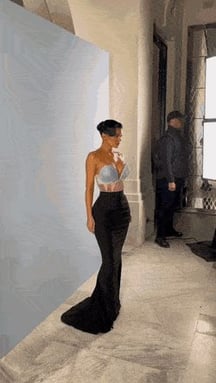 At the Jean Paul Gaultier Show in Paris [gif]