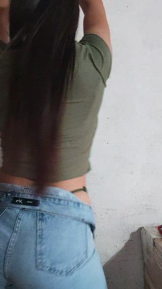 Shaking my ass in jeans
