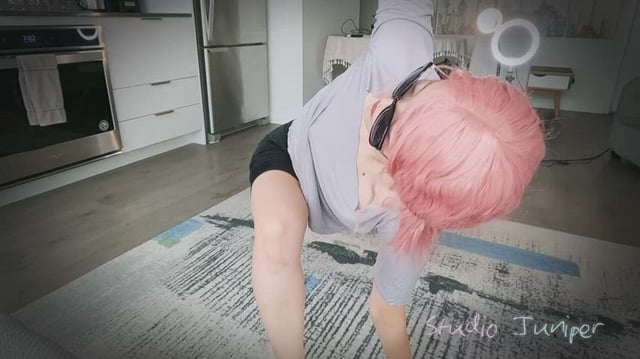 This is what I get for working out in such a loose top I guess