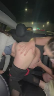 The Uber ride after our first college party