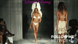 Back when she was a swimsuit model